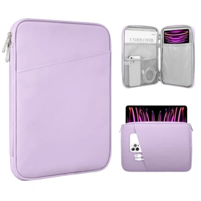 Obrázek TiMOVO 13&quot; pouzdro na tablet s pouzdrem Pro iPad Air 13&quot;, 12. 9&quot;, Galaxy Tab S9+/S9 Plus/S10+/S10 Plus/S9 FE+/S9 FE Plus 4&quot;, Remarkable Paper 11. 8&quot;, levandulová barva