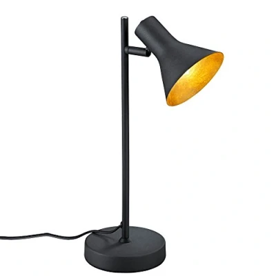 Obrázek Reality Leuchten R50161002 stolní lampa, kov, černá/zlatá