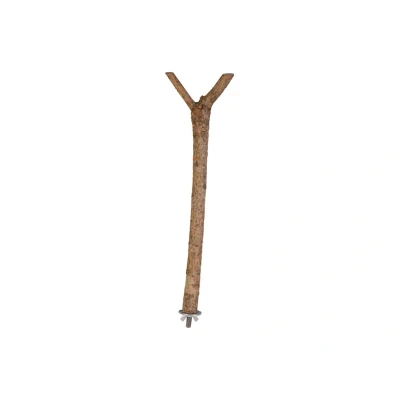 Obrázek Dřevěné bidlo &quot;Y&quot; s kovovým úchytem do klece TRIXIE 35cm