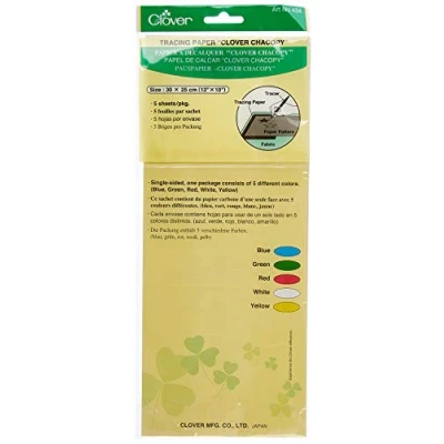 Obrázek Clover 434 Pauspapier, 5 archů 30 x 25 cm, různé barvy