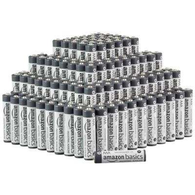 Obrázek Amazon Basics AAA alkalické baterie, průmyslová kvalita, 1,5 V, kapacita 5 let, 200 kusů