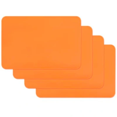 Obrázek Venilia Souprava prostírání pro jídelní set UNI ORANGE sada 4 utíratelného polypropylenu, bezpečná potraviny ks 45 x 30 cm, ks, 59040