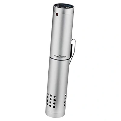 Obrázek ProfiCook® Sous Vide Garer WIFI 0 C 90 cirkulace vody 78 l/min. 1000 wattů automatické programy hliníkový kryt multifunkční LED displej vypínání PC SV 1159
