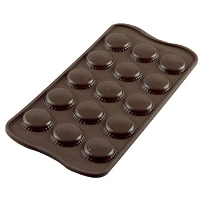 Obrázek Silikomart 22. 121. 77. 0065 SCG21 CHOCO MACARON SILICONE MOULD ø26 H 28 mm