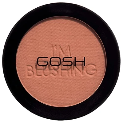 Obrázek Gosh I&#039;m Blushing Rouge Powder I Blush pro zdůrazněné tváře lehká, hedvábná formule matující pudr přirozený vzhled make upu vhodný všechny typy pleti 100% veganské 004 Crush
