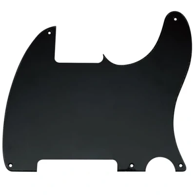 Obrázek Musiclily 5 děr American Vintage Tele Pickguard T Style kytary Dopadová deska pro Fender USA/Mexican Telecaster Esquire elektrická kytara, 1vrstvá černá