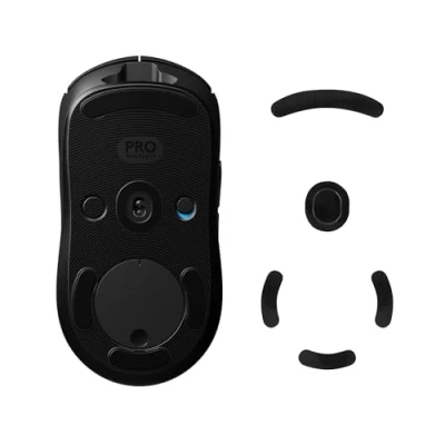 Obrázek kwmobile Mouse Feet Sticker kompatibilní s Logitech G Pro Wireless Gaming náhradní Glider přesně tvarované nohy myši Myš Glides v černé barvě