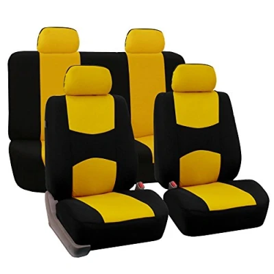 Obrázek FH GROUP FB050YELLOW114 kompletní sada potahů na autosedačky z ploché tkaniny, žluté, počet 8