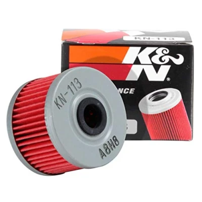 Obrázek K&amp;N Powersports olejový filtr kartuše 52 x 37 mm kompatibilní s Honda (KN 113), XL 125 V Varadero, červená