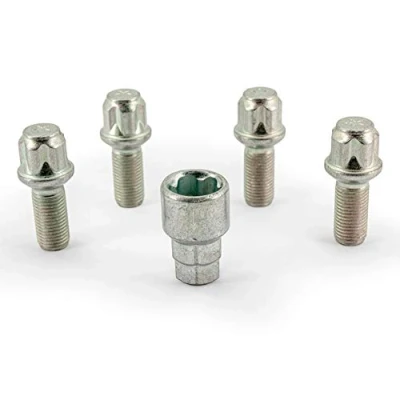Obrázek H &amp; R 1452802 KEY4 šroubů pro zámek ráfků 4dílná sada koule R14, M14 x 1,5 28 mm