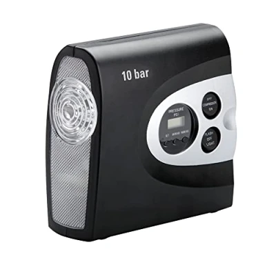 Obrázek cartrend Kompresor Profi s digitálním displejem, adaptérem ventilu, 10 bar, 12 voltů
