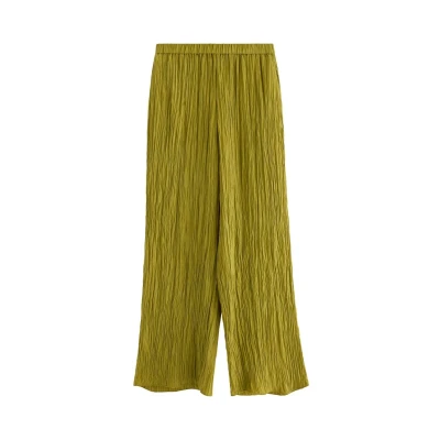 Obrázek Lindex Crinkled Kalhoty, Ženy, Velikost: 48/50, Dusty green