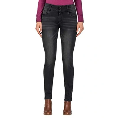 Obrázek Timezone Dámské Enyatz Womanshape Slim Jeans, Black Brushed Wash 9058