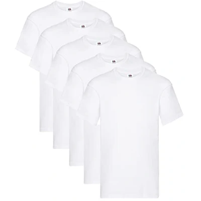 Obrázek Fruit of the Loom Pánské originální tričko T. (balení 5 ks), bílá