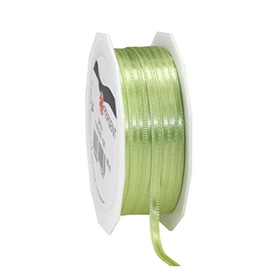 Obrázek PRÄSENT C.E. Pattberg Satin Pistazie, 50 m Satinband zum Einpacken von Geschenken, 3 mm Breite, Geschenkband Dekorieren &amp; Basteln, Dekoband, Anlass