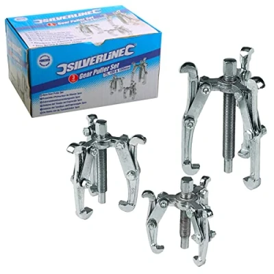 Obrázek Silverline MS23 stahovák ložisek, 3dílná sada 75, 100 a 150 mm