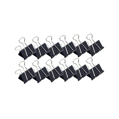 Obrázek MAUL kancelářský klips Papír Černá, šířka 32 mm, upínací šířka: 13 mm
