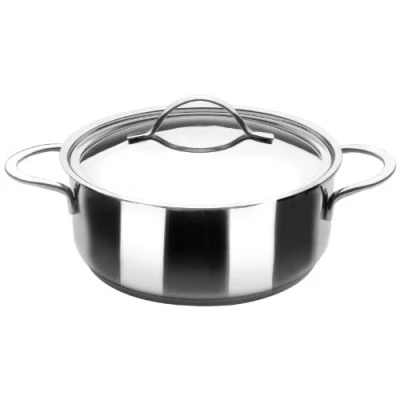 Obrázek IBILI CACEROLA Con TAPA INOX NOAH 18 cm, Stainless Steel, stříbrná, 2 jednotky