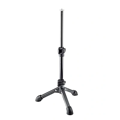 Obrázek K&amp;M Stolní stativ 23150 ocel, černá plynulá výška 23 43 cm, závitová přípojka 1/4&quot; pro kameru, rekordér, foto