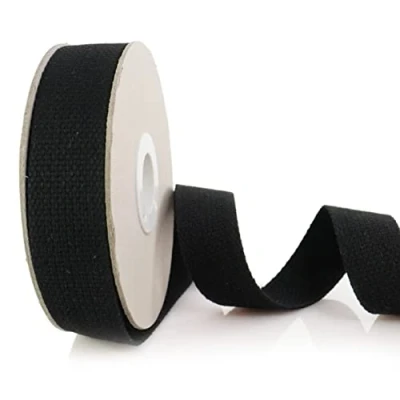 Obrázek Trimz Trimz1905 5 30 1 Strapazierfähiges Baumwollgewebe, Baumwolle, Schwarz, 5m x 30mm, Meter