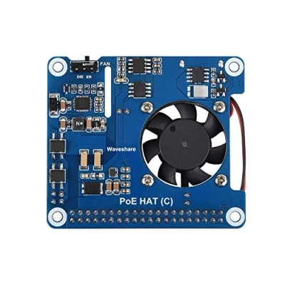 Obrázek Waveshare PoE HAT (C) for Raspberry Pi 3B+/4B, 802. 3af/at Power Sourcing Equipment Required