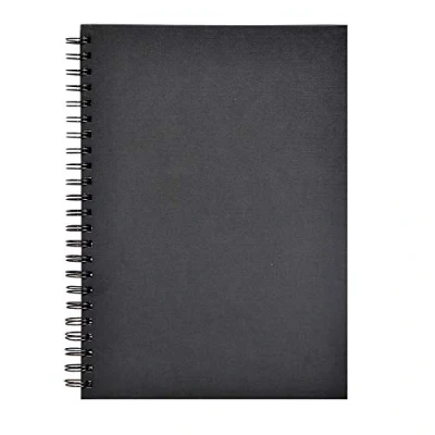 Obrázek Clairefontaine 134254C Skicák / kreslicí sešit Goldline se spirálovou vazbou, DIN A4 21 x 29,7 cm, formát na výšku, 64 listů 140 g slonová kost, s pevnou obálkou, ideální pro mixérová média, černá,