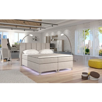 Obrázek Boxspring Basilio 140x200 s LED podsvícením Materiál / Dekor: Dora 21