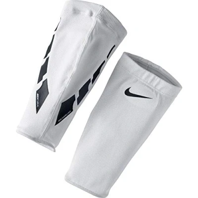Obrázek Nike Unisex Guard Lock Elite Football Sleeve Fu ball chrániče holeně, bílé/černé/černé, XS EU