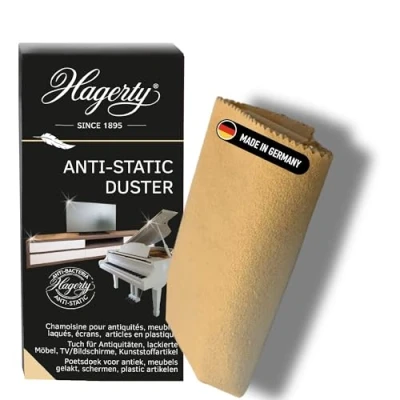 Obrázek Hagerty 1 kus od Anti Static Duster I čisticí hadříky na péči o citlivé povrchy 100% bavlna hadřík prach antistatický jako lesklý povrch ochrana před usazením prachu 36 x 55 cm