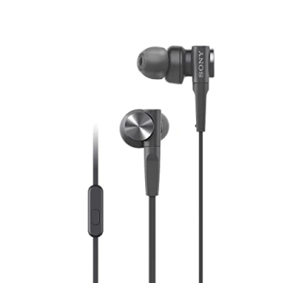 Obrázek Sony MDR XB55AP sluchátka do uší (extra bass, mikrofon) černá, normální