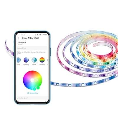 Obrázek Tapo RGBIC LED pásek 5 m, s povrchovou úpravou Smart pásek, 50 různých barevných zón, ovládání segmentů, 16 milionů barev, kompatibilní Amazon Alexa, Hey Google (Tapo L920 5)