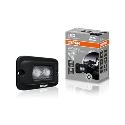 Obrázek OSRAM LEDriving Flush Mount WL VX100 FL, LEDFLUSH101 Off Road, LED pracovní světlomet, 600 lumenů, světelný paprsek až 45 m, 12 V/24 V, skládací krabice (1 žárovka)