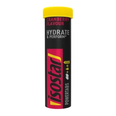 Obrázek Isostar Izotonický nápoj Powertabs, brusinky, 120 g