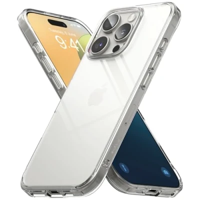 Obrázek Ringke pouzdro Fusion Case kompatibilní s iPhone 16 Pro, robustní nárazuvzdorné odolné proti nárazům, pevné uchopení, protiskluzové, poškrábání, pokročilá ochrana na mobil čiré