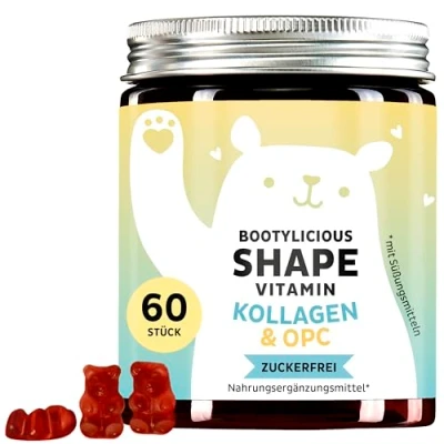 Obrázek Kolagen &amp; OPC ve vysokých dávkách gumových medvídků tvarovací guma napnutá kůže Bears with Benefits Bootylicious