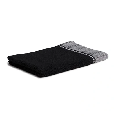 Obrázek möve Brooklyn ručník pro hosty Uni s bordurou rybí kosti 30 x 50 cm z 85 % bavlny / 10 viskóza bambusové buničiny 5 len, kašmír