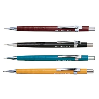 Obrázek Pentel P200 Serie tisk na tužky, 0,3/0,5/0,7/0,9 mm, 4dílná sada