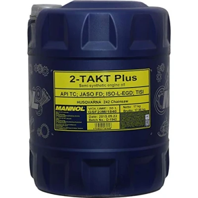 Obrázek Motorový olej MANNOL 2 takt Plus API TC, 1 litr, 20 litrů