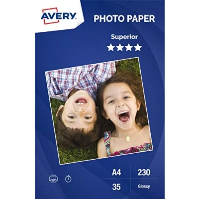 Obrázek Avery 2497 foto papír lesklý A4 230 g/m2 35 Folio