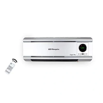 Obrázek Orbegozo SP 6500 Wandheizung, 2000 W, Fernbedienung, tägliche und wöchentliche Programmierung, Schutz gegen Überhitzen, LED Paneel, 1 Liter, 44 dB, Kunststoff, Keramik, Silberfarben