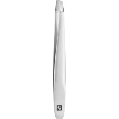 Obrázek ZWILLING Pinzeta zahnutá (vytrhávání obočí, zdrsněné, perfektně kalibrované špičky, hypoalergenní), prémiová, stříbrná, 90 mm