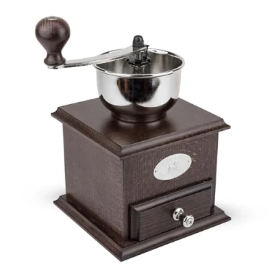 Obrázek PEUGEOT Ruční mlýnek na kávu Brésil s nastavitelným mlýnkem, výška: 21 cm, dřevo/ocel, hnědý, 19401765, tmavě hnědý mořený