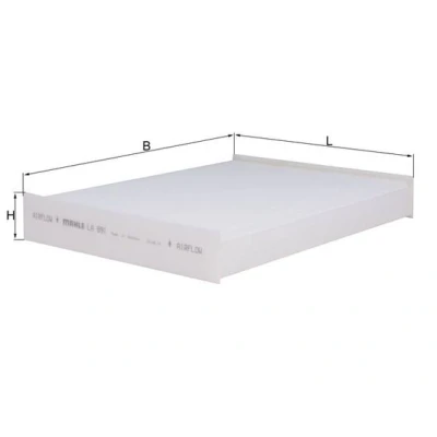 Obrázek MAHLE LA 891 interiérový filtr