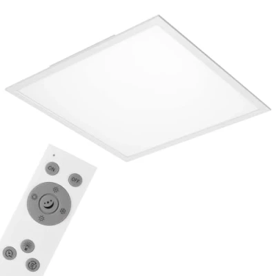 Obrázek BRILONER LED stropní svítidlo s dálkovým ovládáním, ploché, nastavitelné od teplé bílé po studenou bílou, lampa, svítidlo, lampa do obývacího pokoje, panel, ložnice, 59,5 x