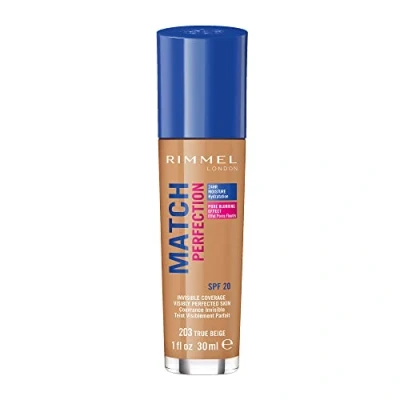 Obrázek Rimmel Match Perfection Foundation SPF20, 30ml 203 True Beige