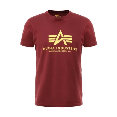 Obrázek Alpha Industries Triko s potiskem, Muži, Velikost: Medium, Burgundy