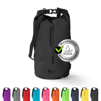 Obrázek #DoYourOutdoor Taška Dry Bag Vodotěsný batoh vak &amp; pytel na balení 2L 5L 10L 20L 30L Drybag ve 2 stylech a mnoha barvách ideální pro loď, kajak, rybaření kempování, černá, 30 l
