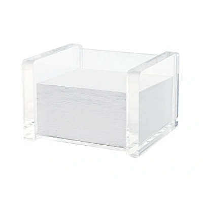 Obrázek Wedo Akrylový box na lístečky 607016 (krystalický, naplněný, s cca 500 listy (9 x 9 cm)) čirý