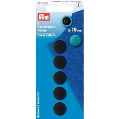Obrázek Prym Überziehbare Knöpfe, Plastic, schwarz, 14 x 6 1 cm