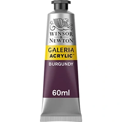 Obrázek Winsor &amp; Newton 2120075 Galeria akrylová barva, vysoká pigmentace, stálá na světle, konzistence, 60 ml tuba burgundská červená